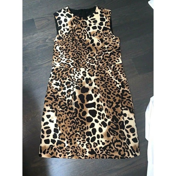 Nanette Lepore Leopard-print Silk Dress~Sz 2 - Picture 3 of 4
